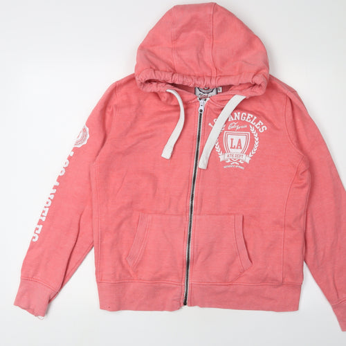 Miss Smith and Jones Women's Pink Full Zip Hoodie L