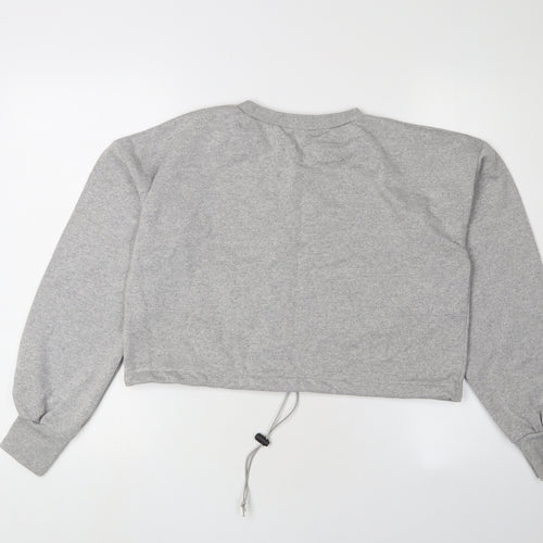PrettyLittleThing Women's Grey Pullover Sweatshirt Size 8