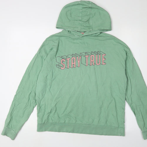Marks and Spencer Girls Green Pullover Hoodie 14-15 Years