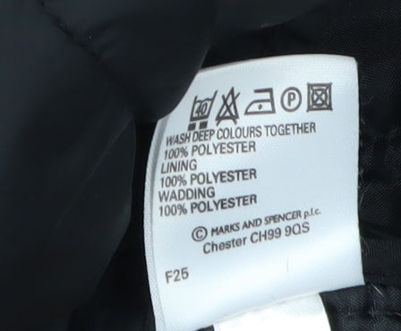 Marks and Spencer Women's Black Quilted Jacket Size 16