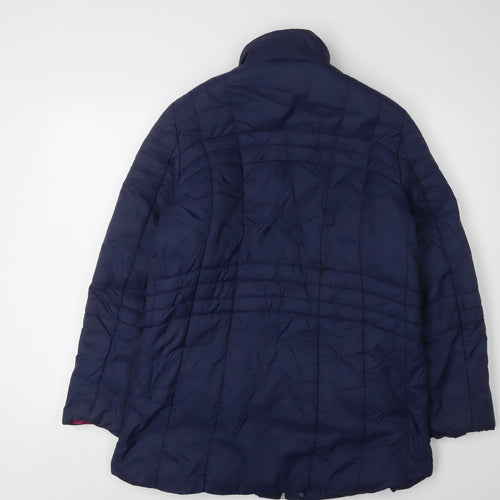 Damart Women's Blue Puffer Jacket, Size 10/12