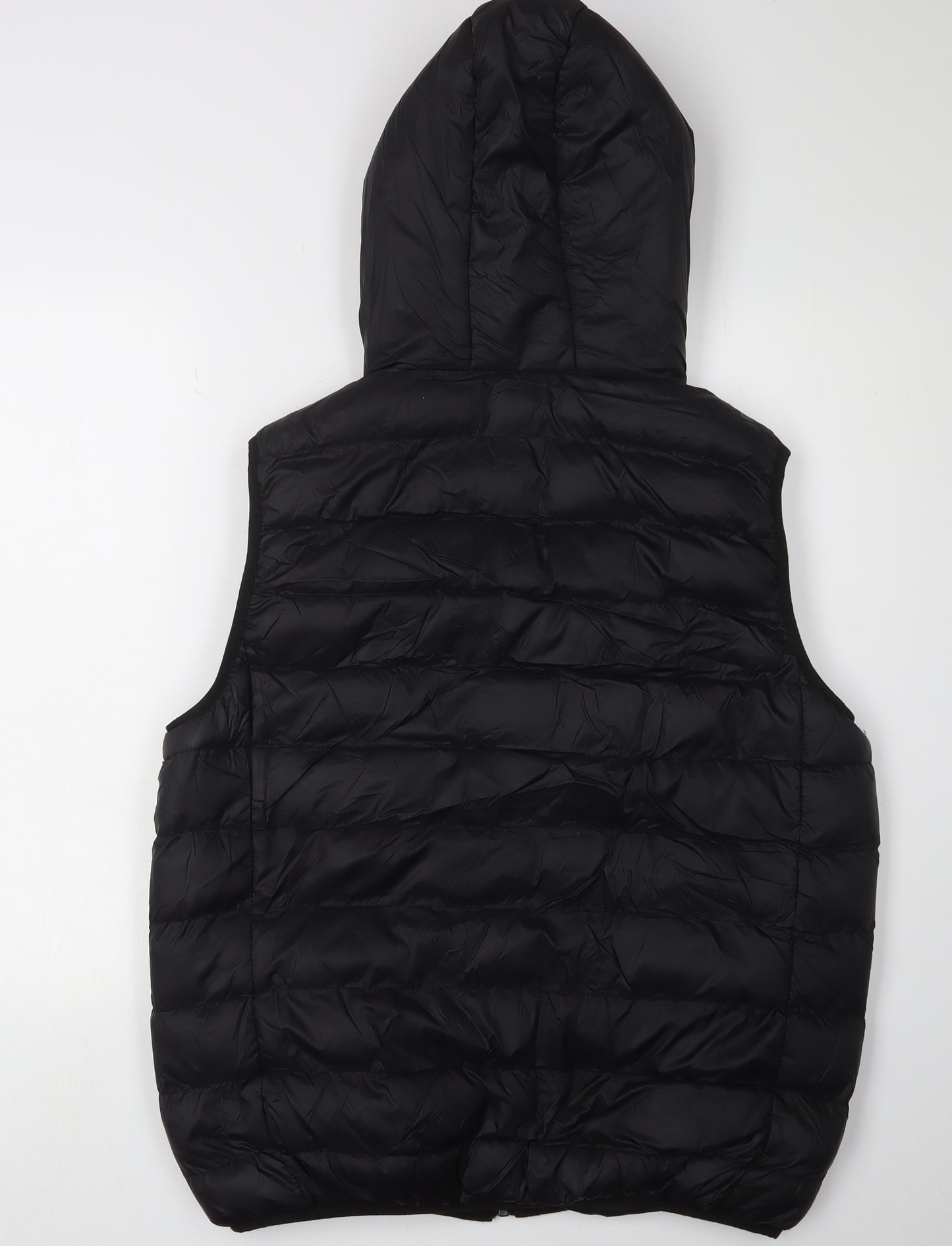 Brave Soul Men's Puffer Waistcoat XL Black Hooded