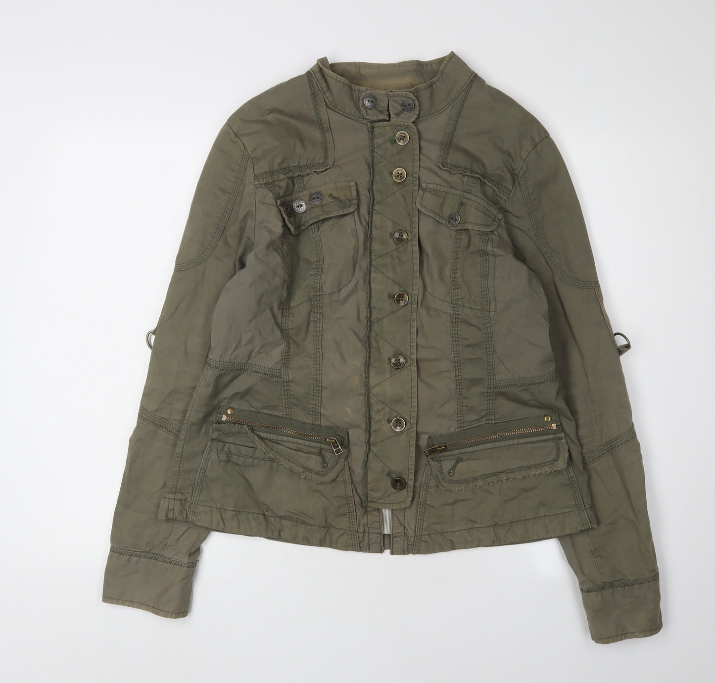 Next Women's Green Military Jacket Size 16