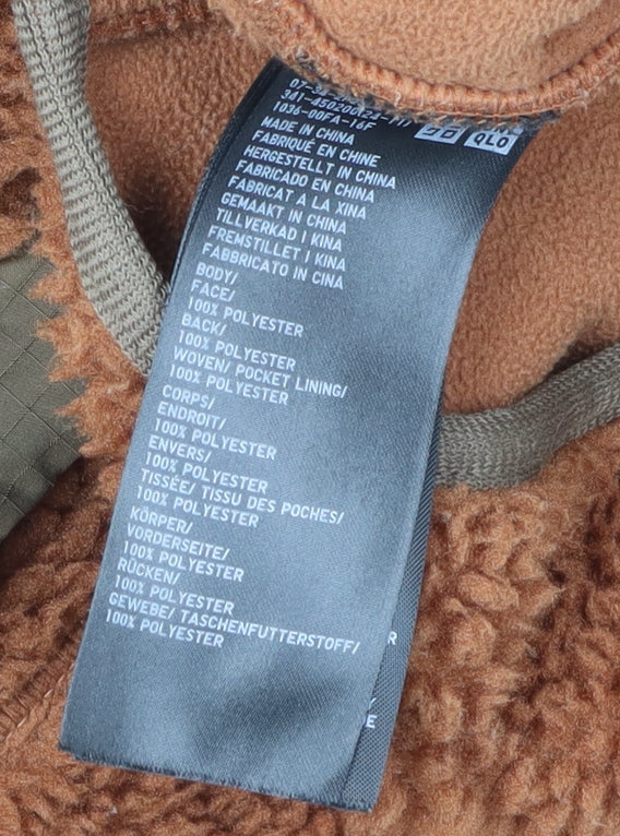 Uniqlo Men's Brown Warm Fleece Jacket Medium