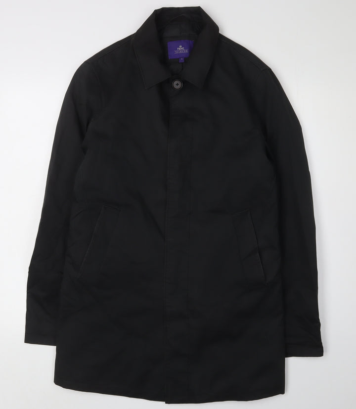 Next Women's Black Overcoat, Small, Cotton Blend