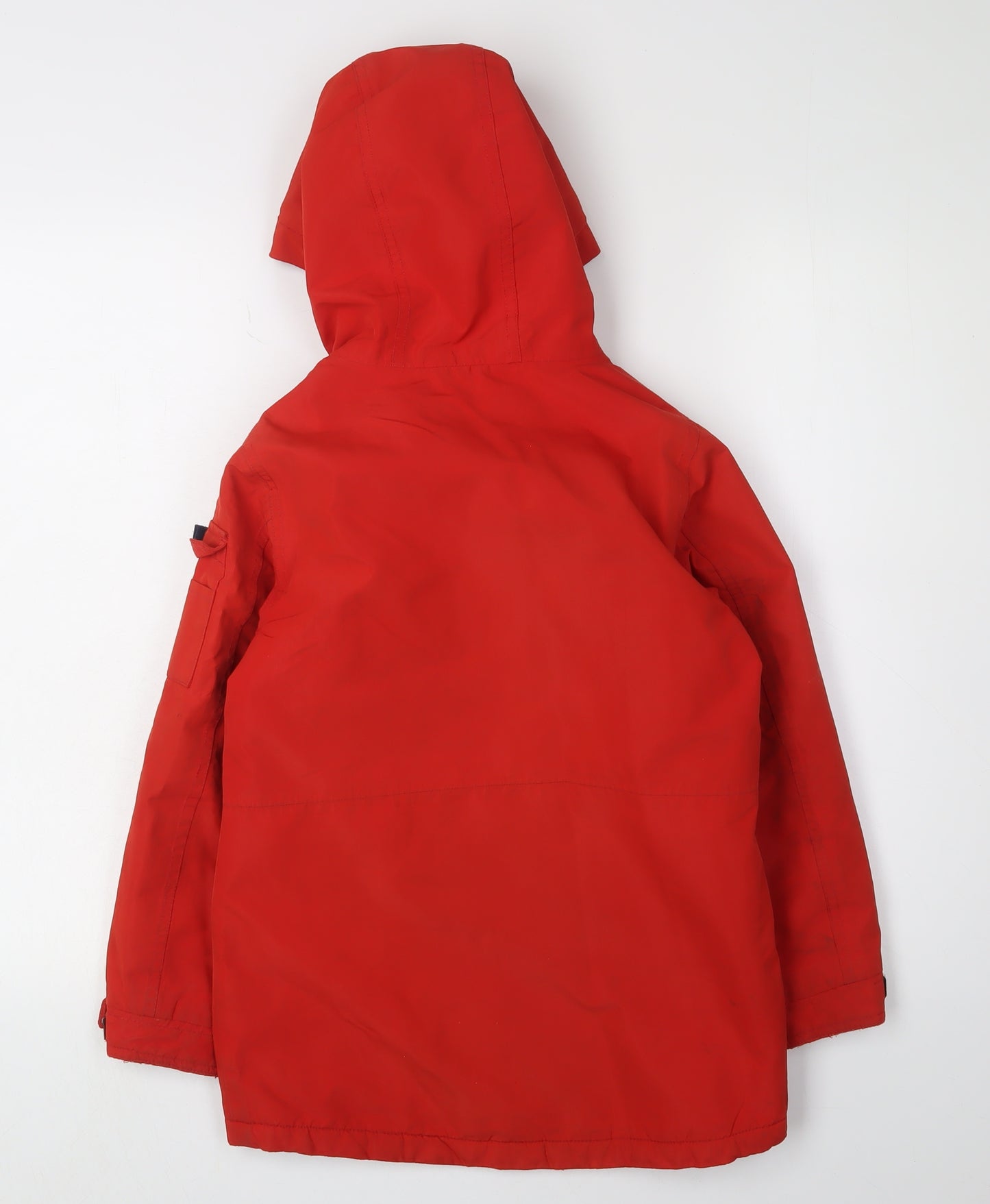Next Boys Red Parka Coat 6-7 Years Hooded Winter