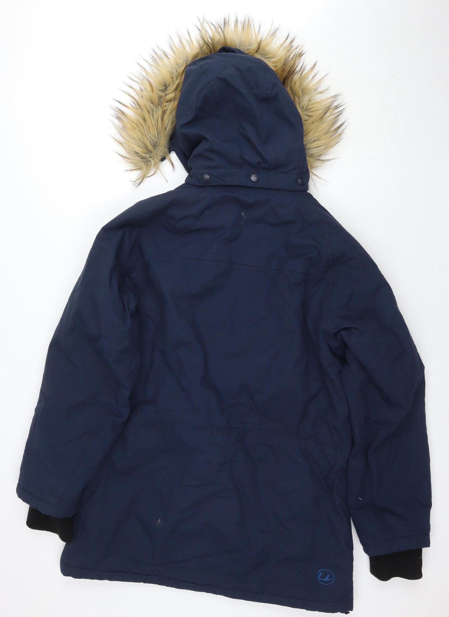 Ultrasport Men's Blue Hooded Parka Jacket Size L