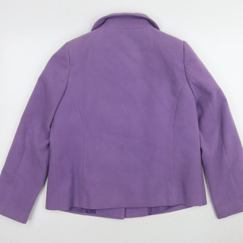 Bm Women's Purple Pea Coat Size 12