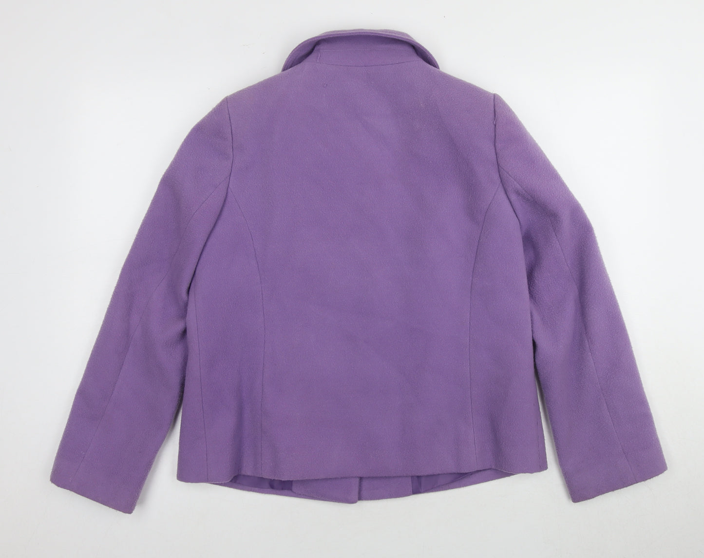 Bm Women's Purple Pea Coat Size 12