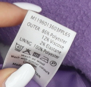 Bm Women's Purple Pea Coat Size 12