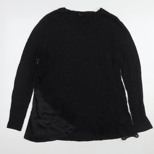 Next Women's Black Long Sleeve Top Size 16