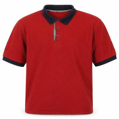Woodbrook Men's Red Polo Shirt Size S Short Sleeve Button