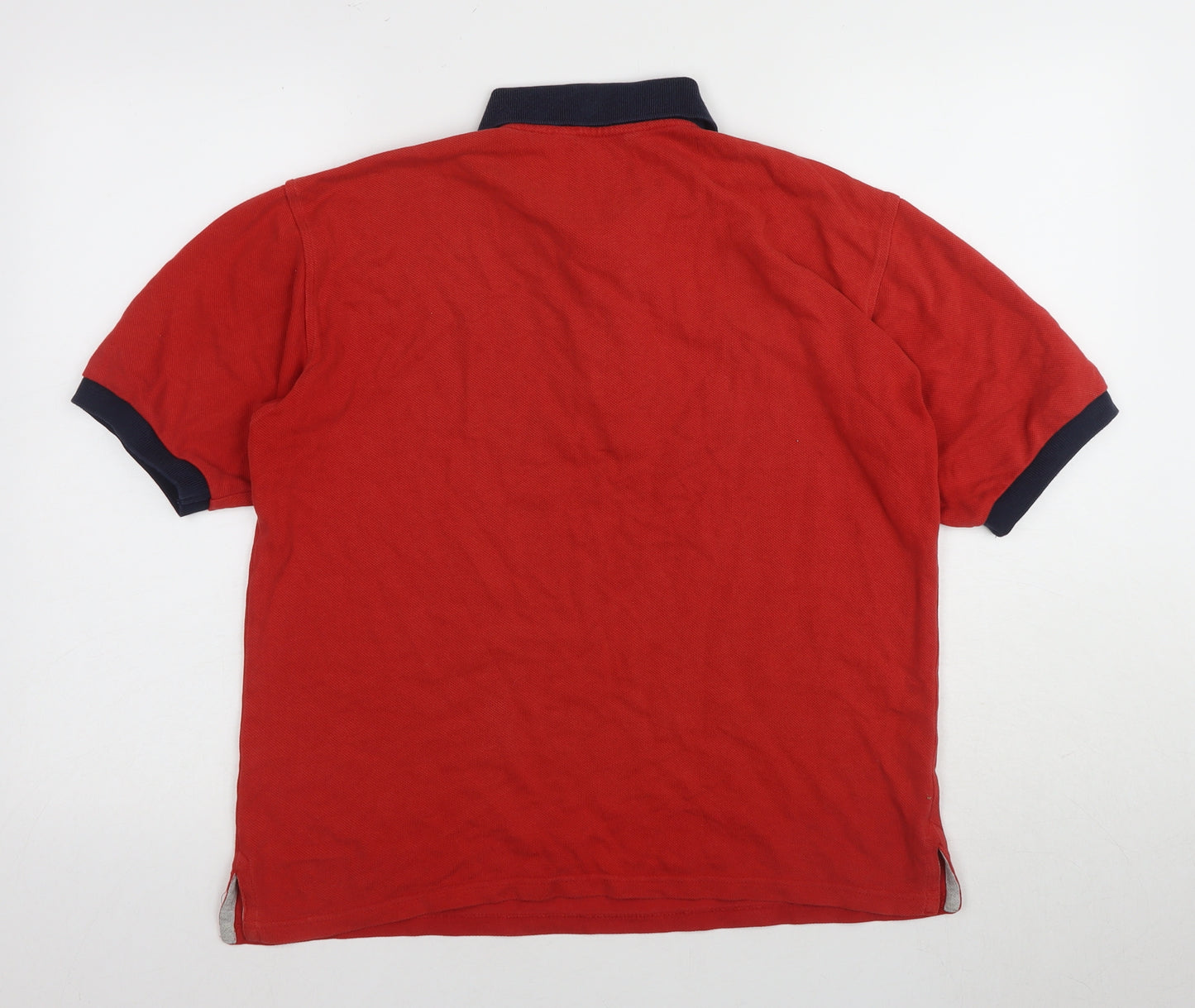 Woodbrook Men's Red Polo Shirt Size S Short Sleeve Button