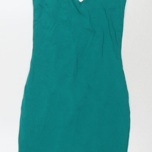 Miss Selfridge Women's Green Bodycon Dress, Size 2