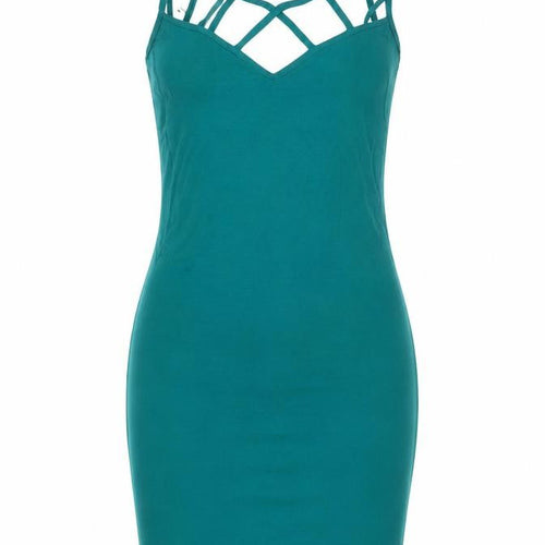 Miss Selfridge Women's Green Bodycon Dress, Size 2