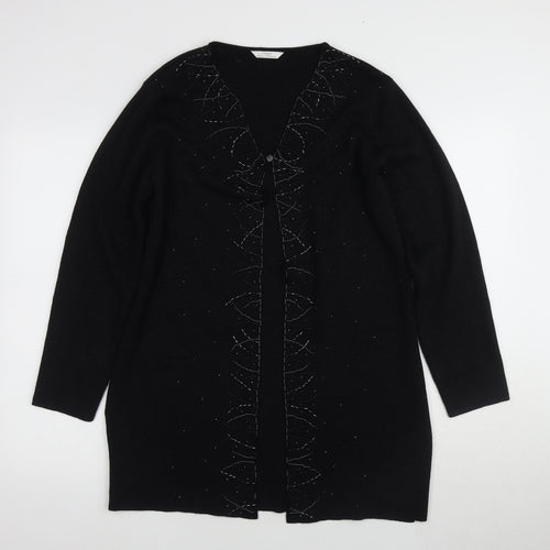 Marks and Spencer Black Women's Cardigan Size 10