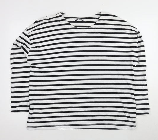 Marks and Spencer Women's Striped XL T-Shirt