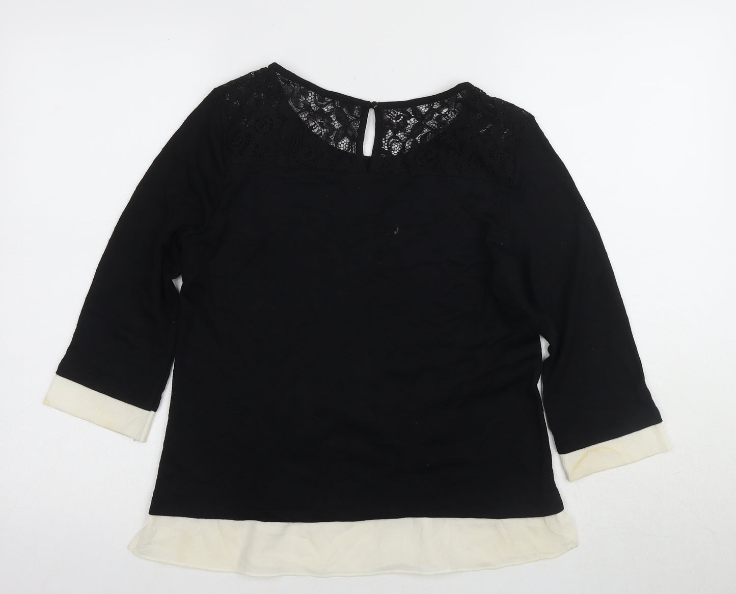 Marks and Spencer Women's Black Lace Blouse Size 12