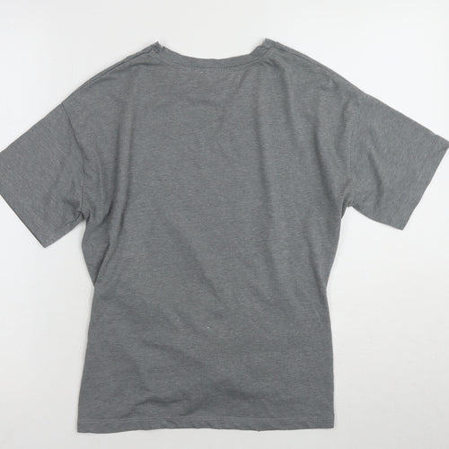 Warehouse Women's Grey Crew Neck T-Shirt Size 10