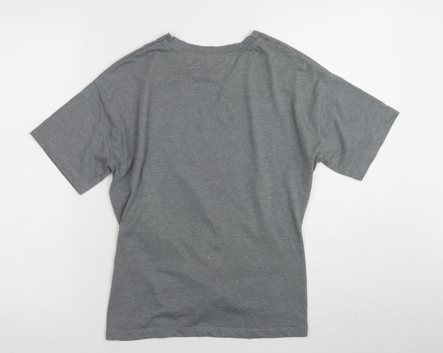 Warehouse Women's Grey Crew Neck T-Shirt Size 10