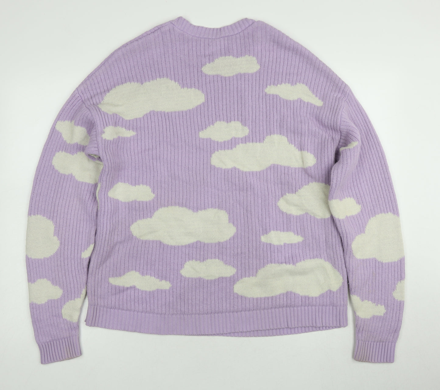 ASOS Design Men's Purple Cloud Pullover Jumper, Size S