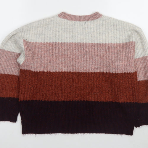 New Look Womens Multicoloured Striped Jumper M