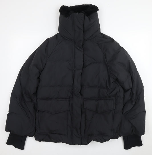 Marks and Spencer Women's Black Puffer Jacket Size 10