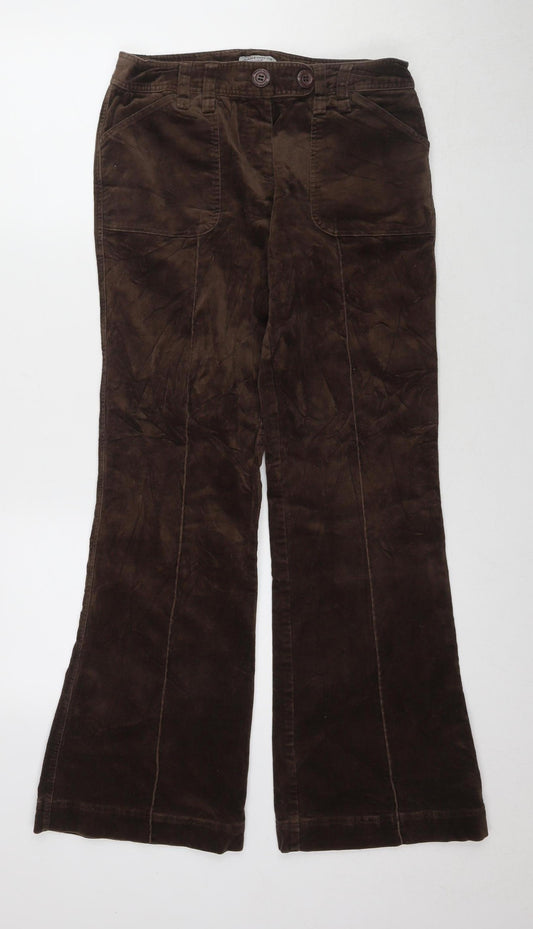 Warehouse Women's Brown Corduroy Straight Jeans Size 10