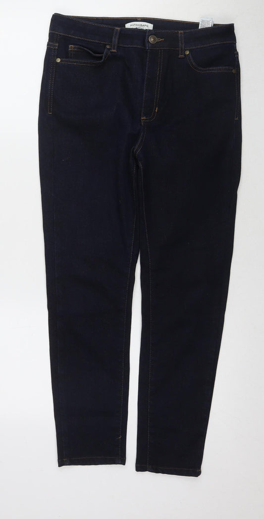 Marks and Spencer Women's Blue Skinny Jeans Size 12