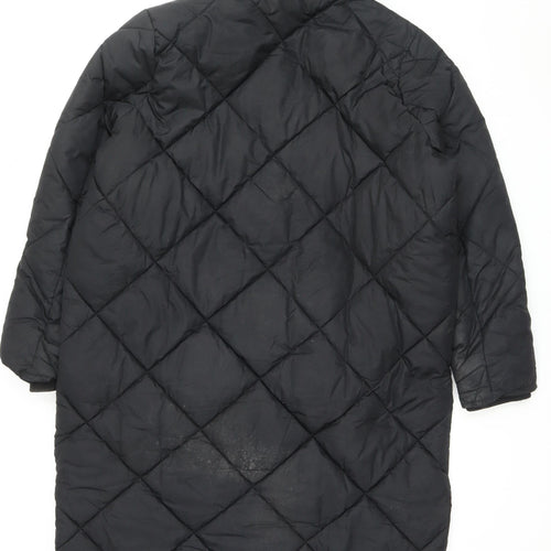 New Look Women's Black Puffer Jacket, Size 16, Winter Coat