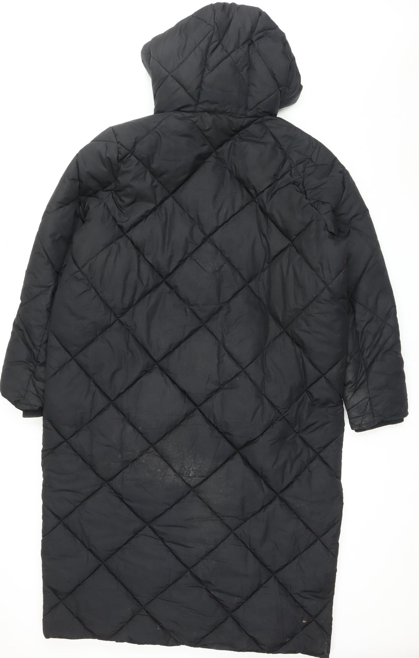 New Look Women's Black Puffer Jacket, Size 16, Winter Coat