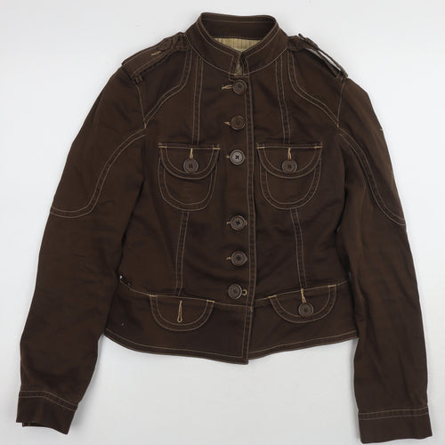 Miss Selfridge Women’s Brown Military Jacket Size 10