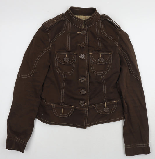 Miss Selfridge Women’s Brown Military Jacket Size 10