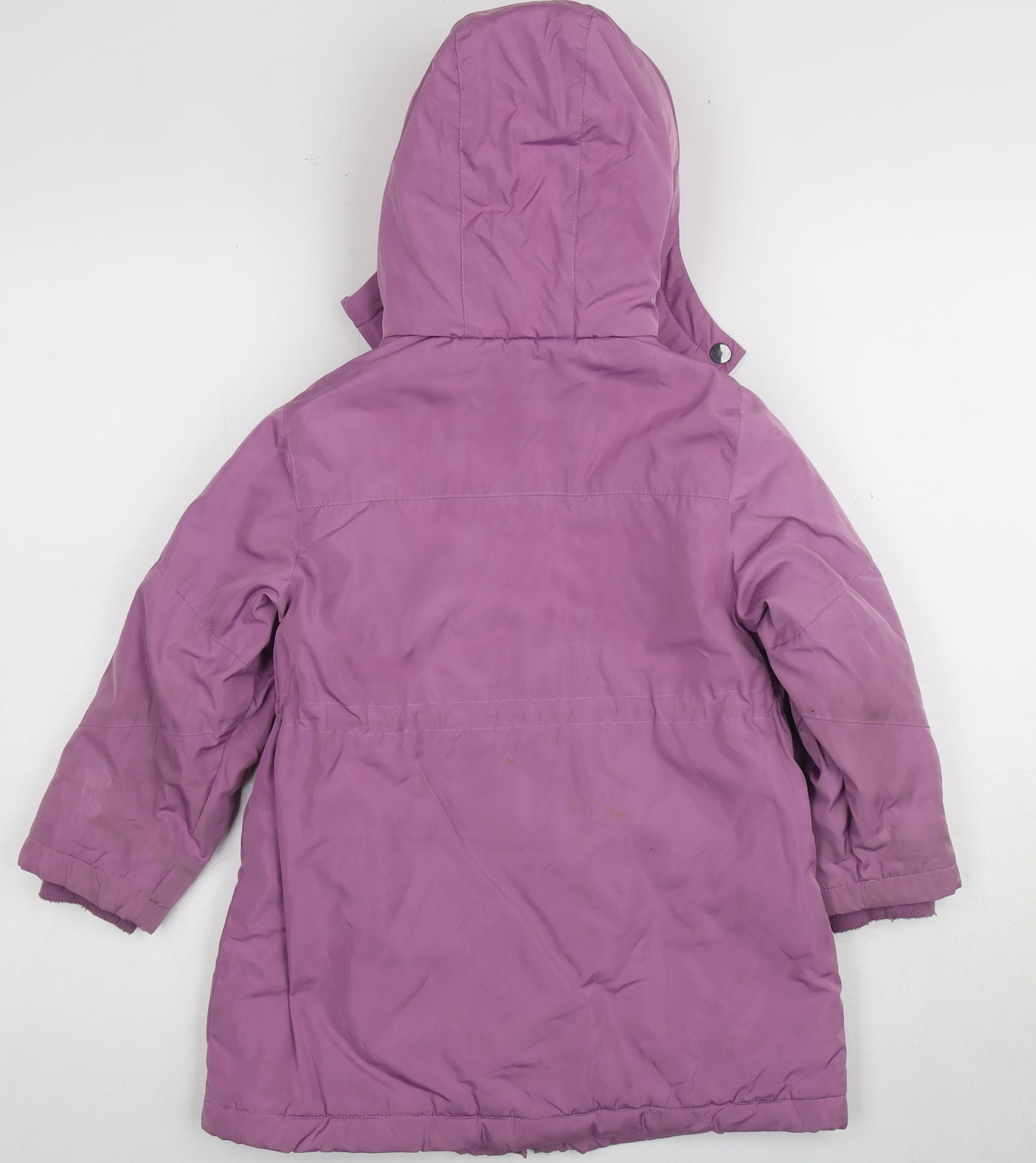 Next Girls Purple Parka Coat 5 Years