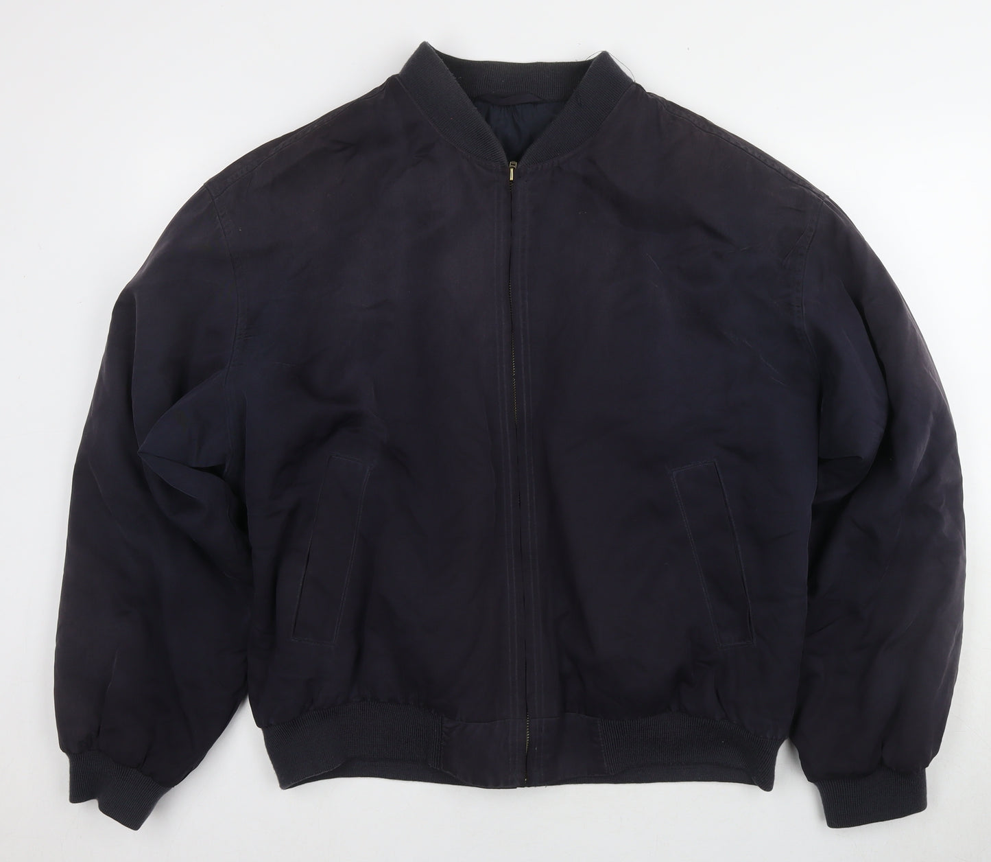 Marks and Spencer Men's Blue Bomber Jacket XL