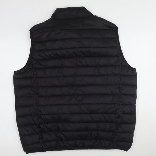 Cedarwood State Men's Black Puffer Waistcoat 2XL Casual