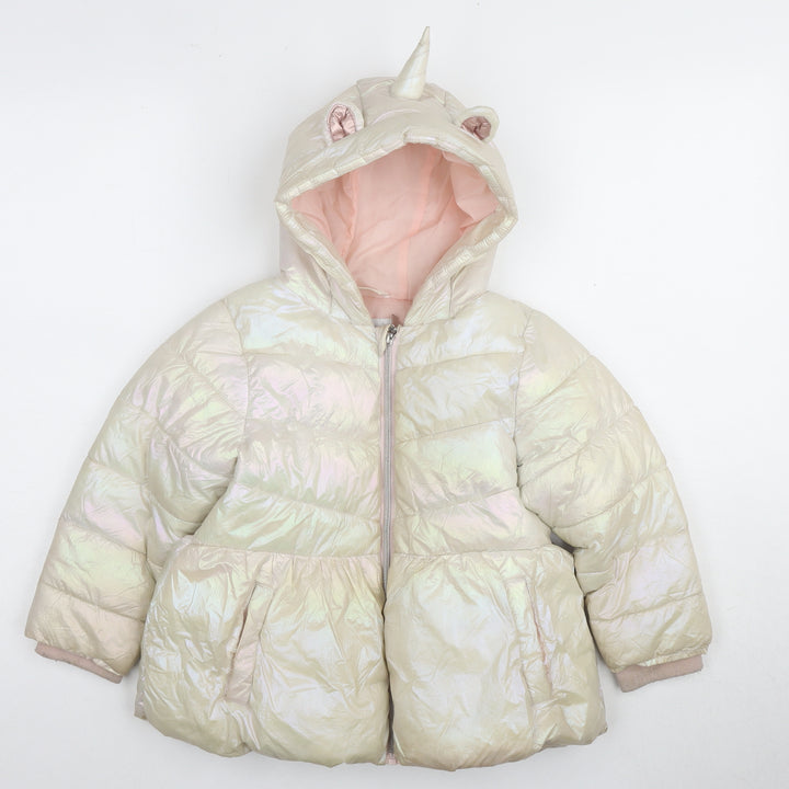 Very Girls Unicorn Puffer Jacket, 4-5 Years, Multicoloured