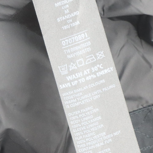 Marks and Spencer Men's Black Medium Overcoat Jacket