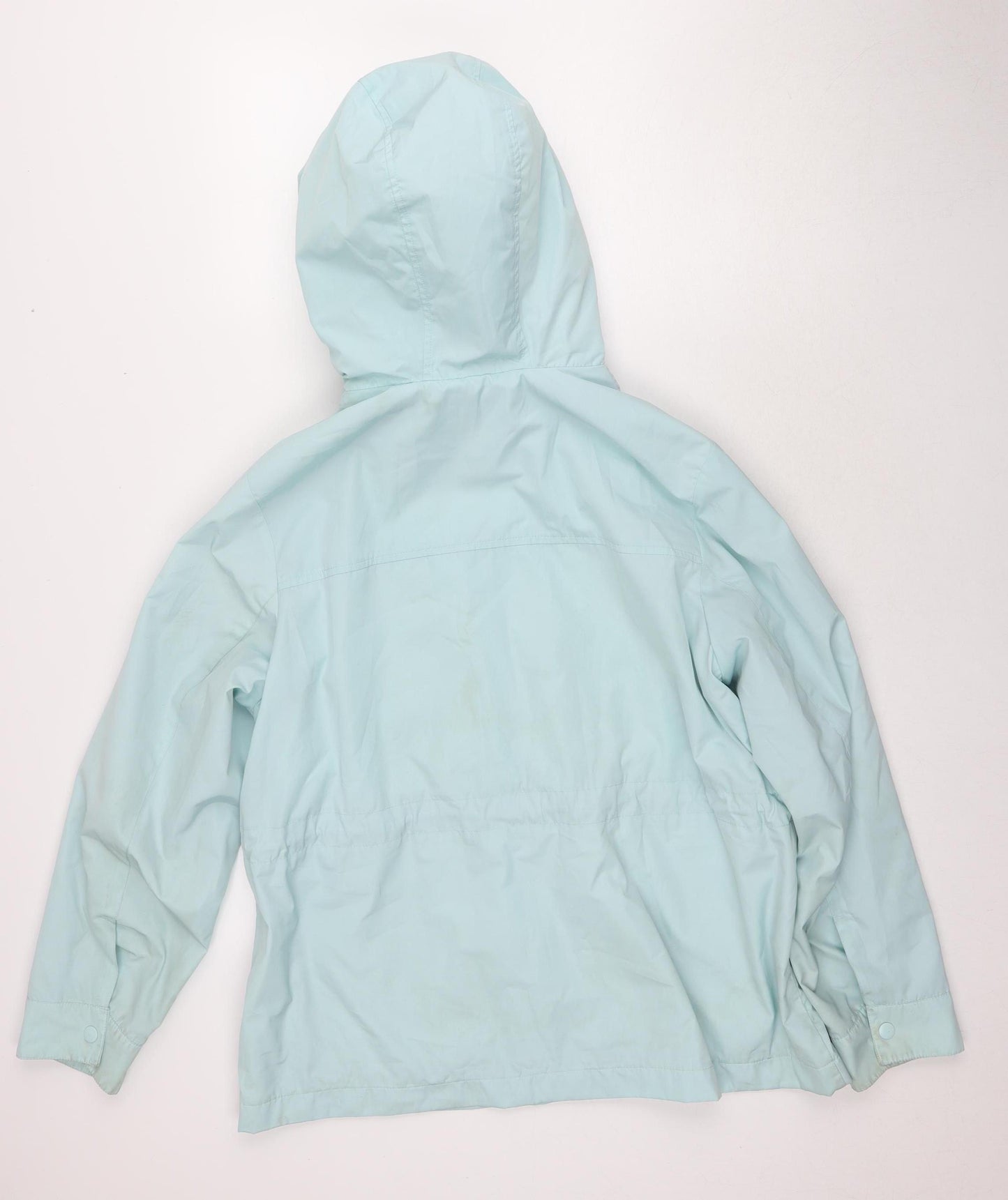 Marks and Spencer Women's Blue Hooded Jacket Size 16