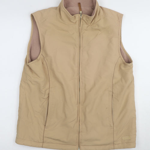 Bonmarché Beige Women's Waistcoat S Full Zip