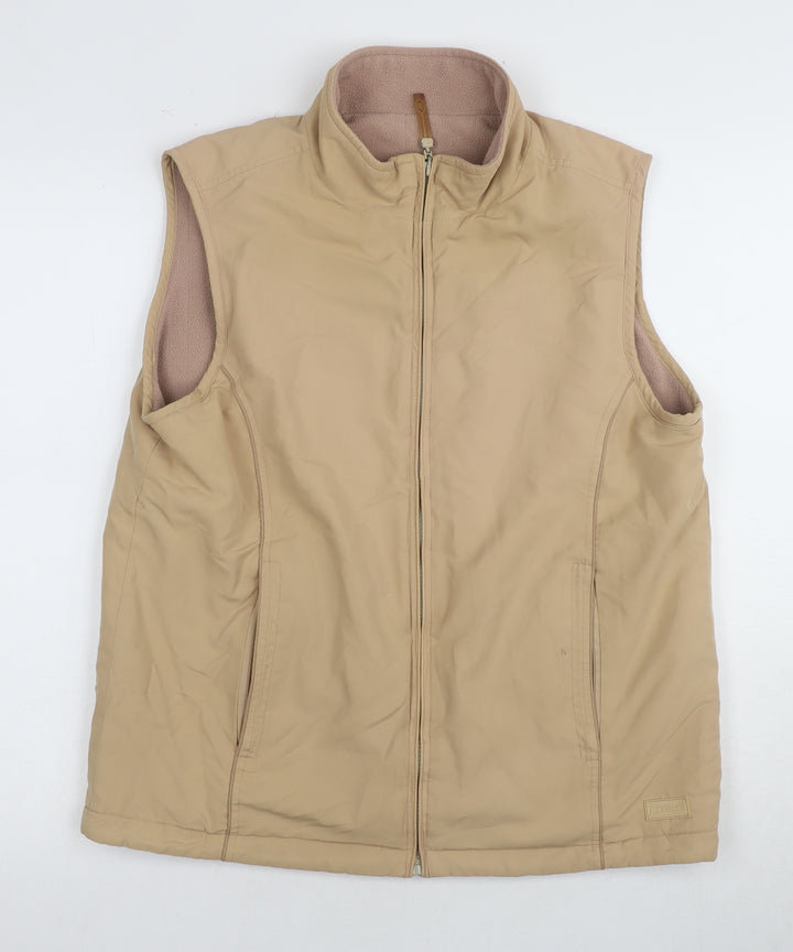 Bonmarché Beige Women's Waistcoat S Full Zip