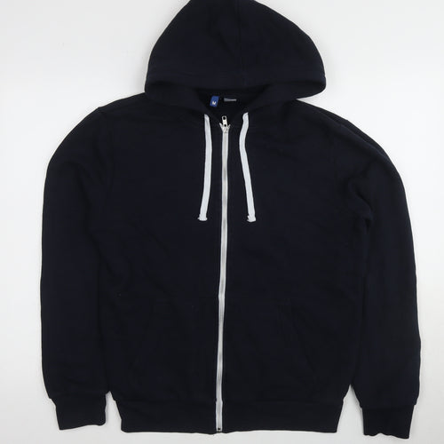 DIVIDED Men's Black Full Zip Hoodie M