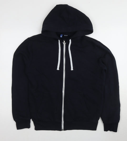 DIVIDED Men's Black Full Zip Hoodie M