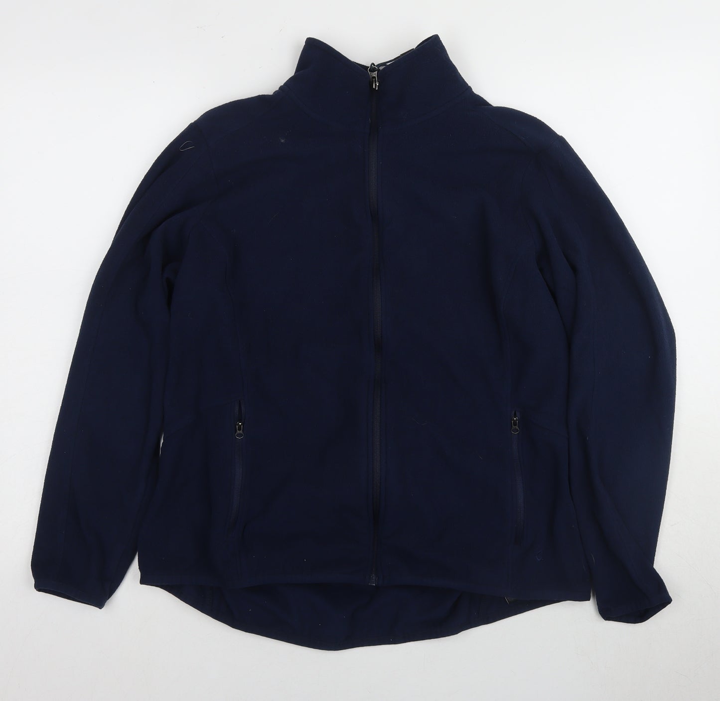 Marks and Spencer Women's Blue Fleece Jacket Size 18