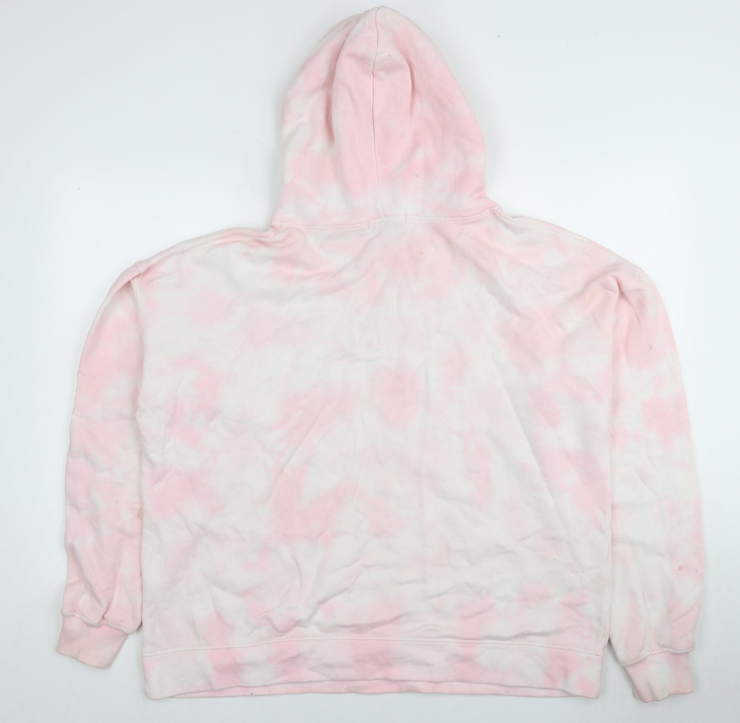 PrettyLittleThing Women's Pink Tie-Dye Pullover Hoodie Size 12