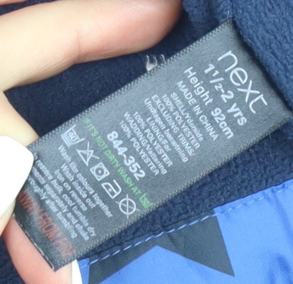 Next Unisex Blue Star Puffer Jacket 18-24 Months