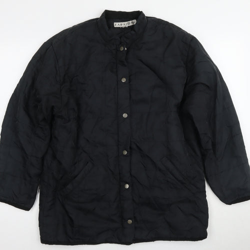 Zabaione Women's Black Quilted Jacket XL Lightweight