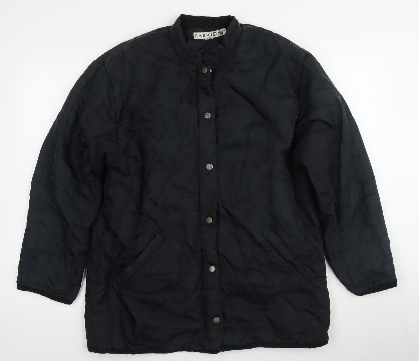 Zabaione Women's Black Quilted Jacket XL Lightweight
