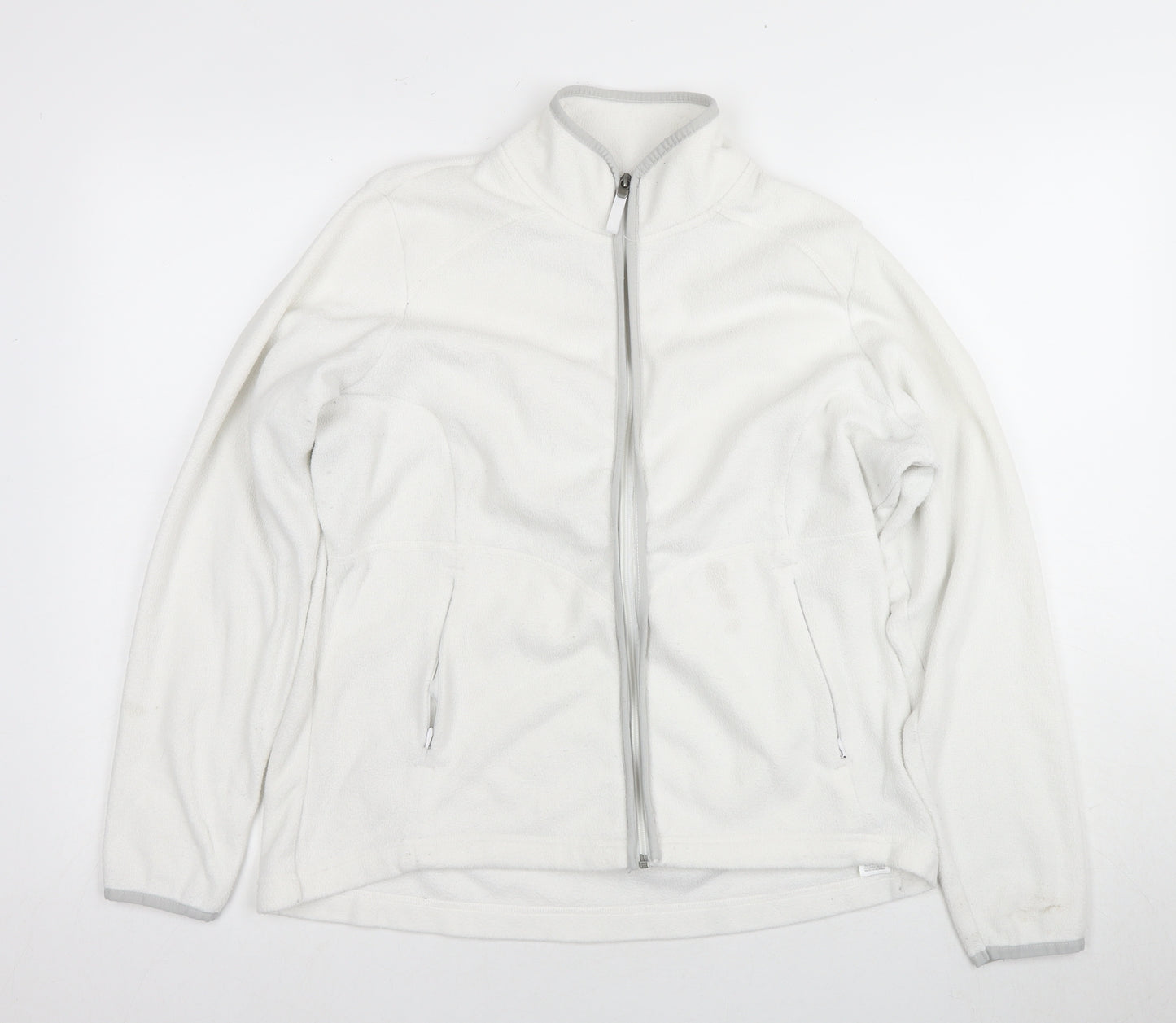 Marks and Spencer Women's White Fleece Jacket Size 16