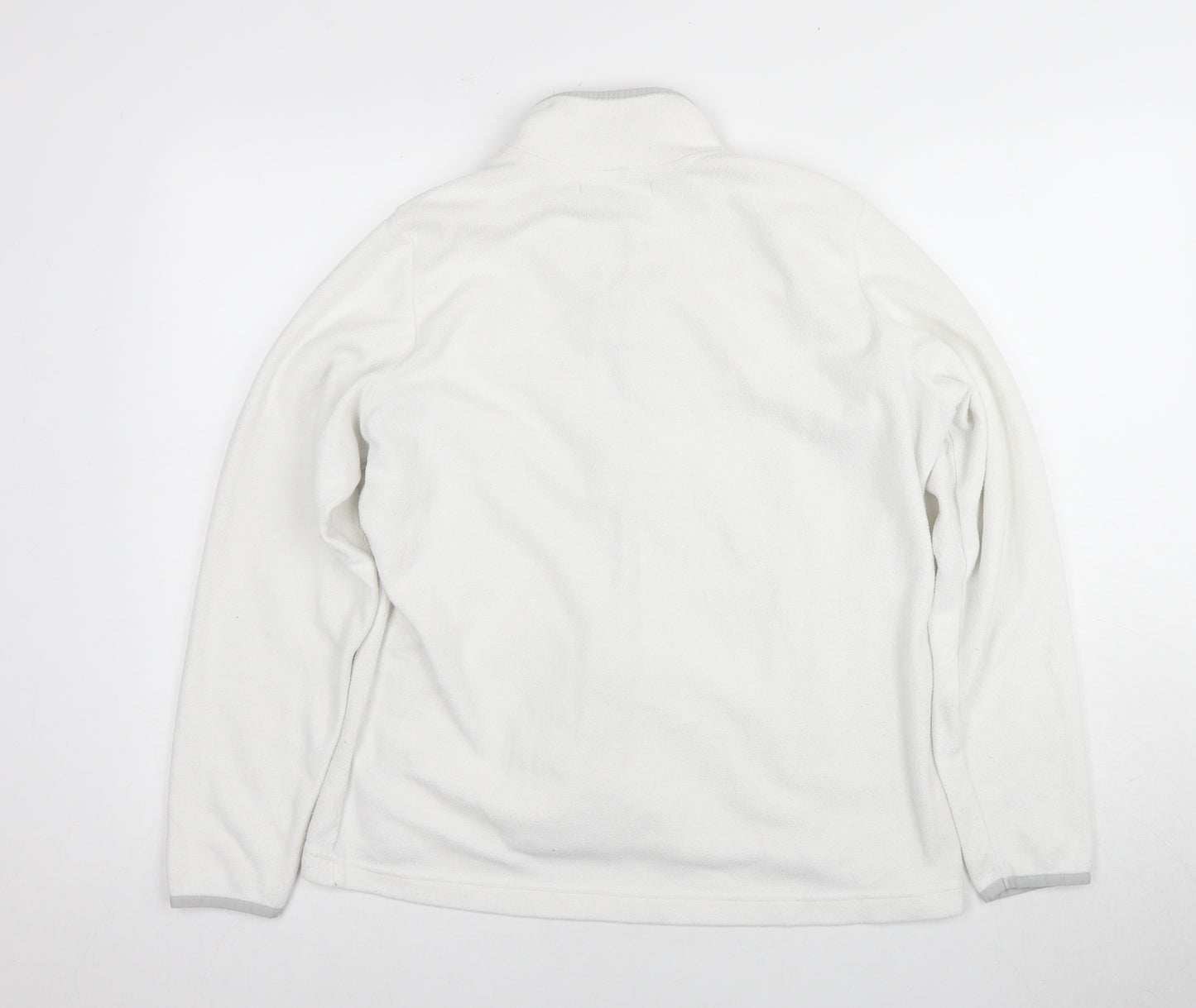Marks and Spencer Women's White Fleece Jacket Size 16